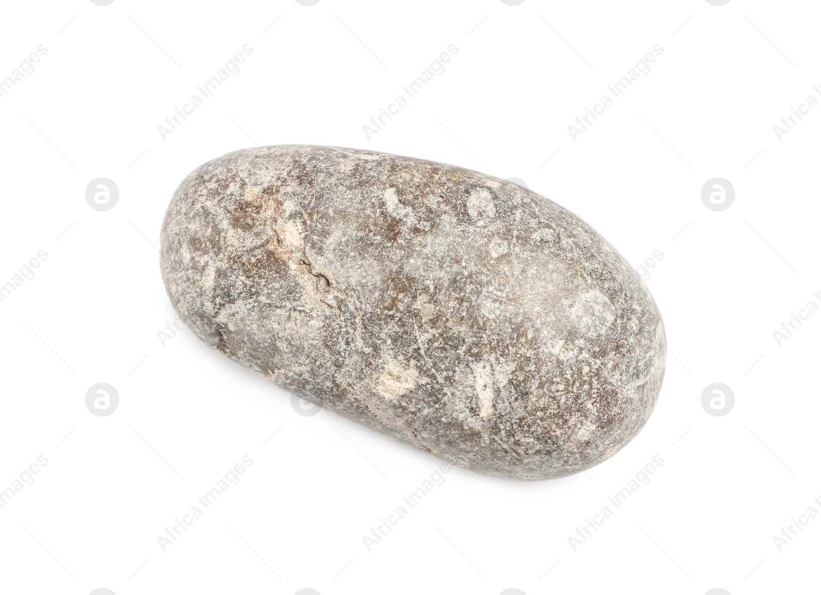 Photo of Light spa stone isolated on white, top view