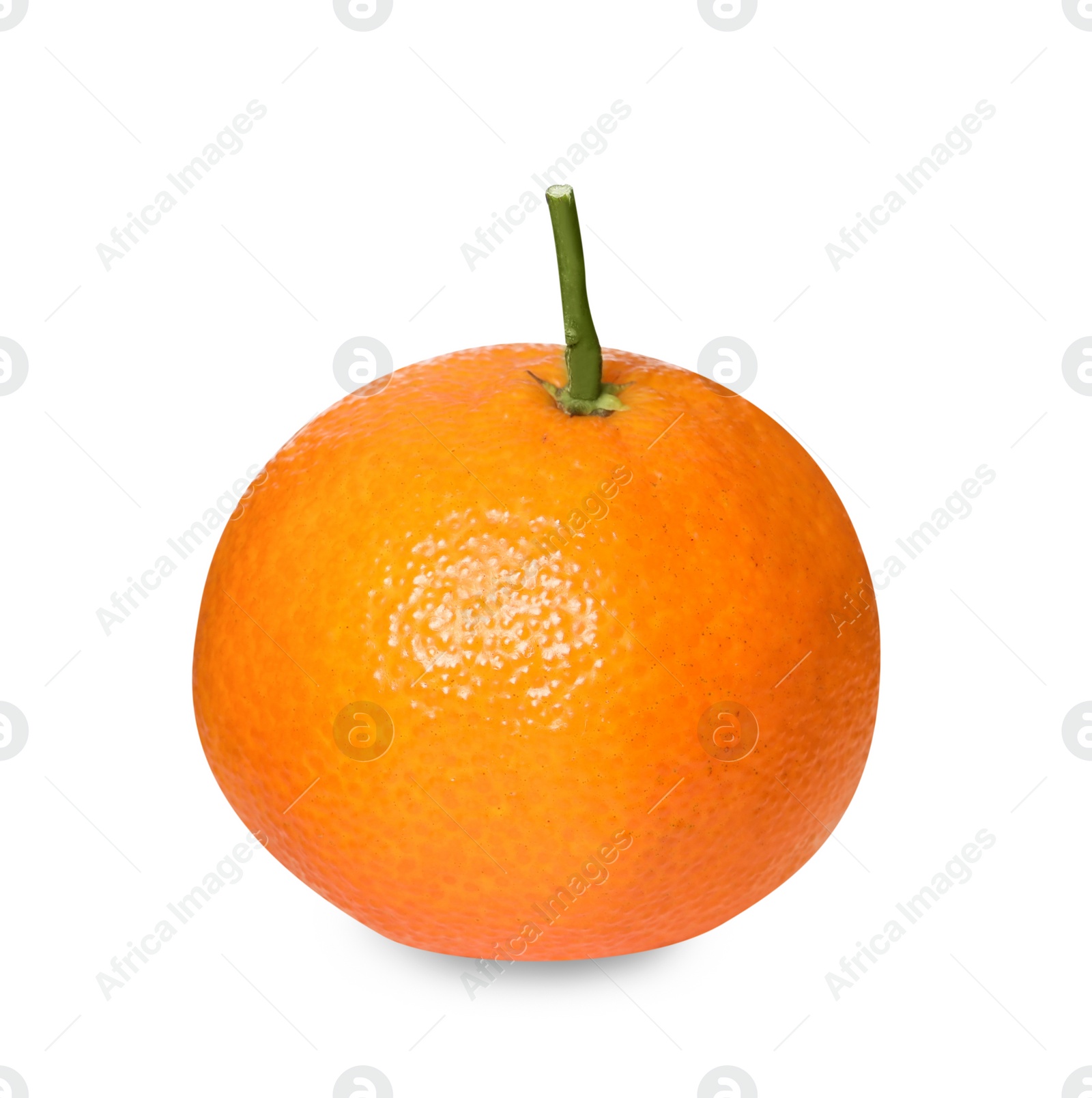 Photo of Fresh ripe juicy tangerine isolated on white