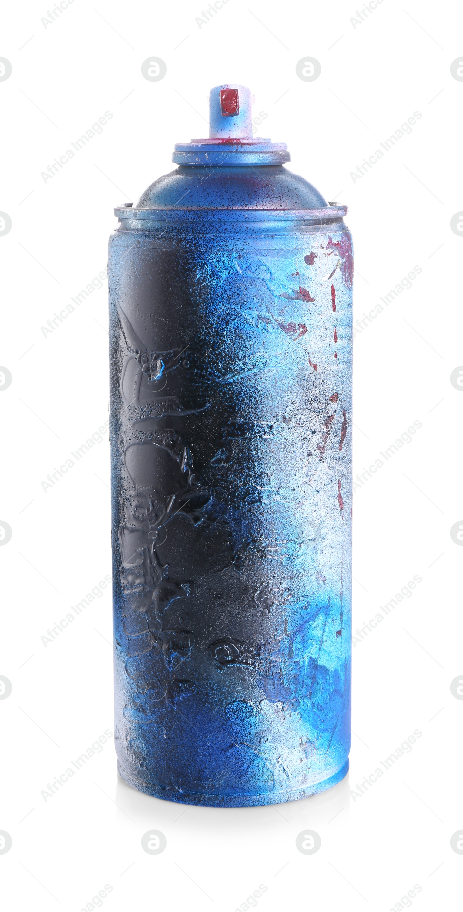 Photo of One can of bright spray paint isolated on white