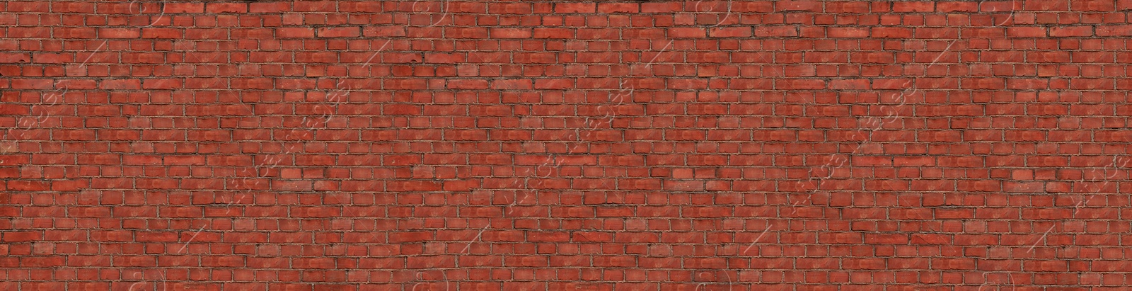 Image of Texture of red brick wall as background. Banner design