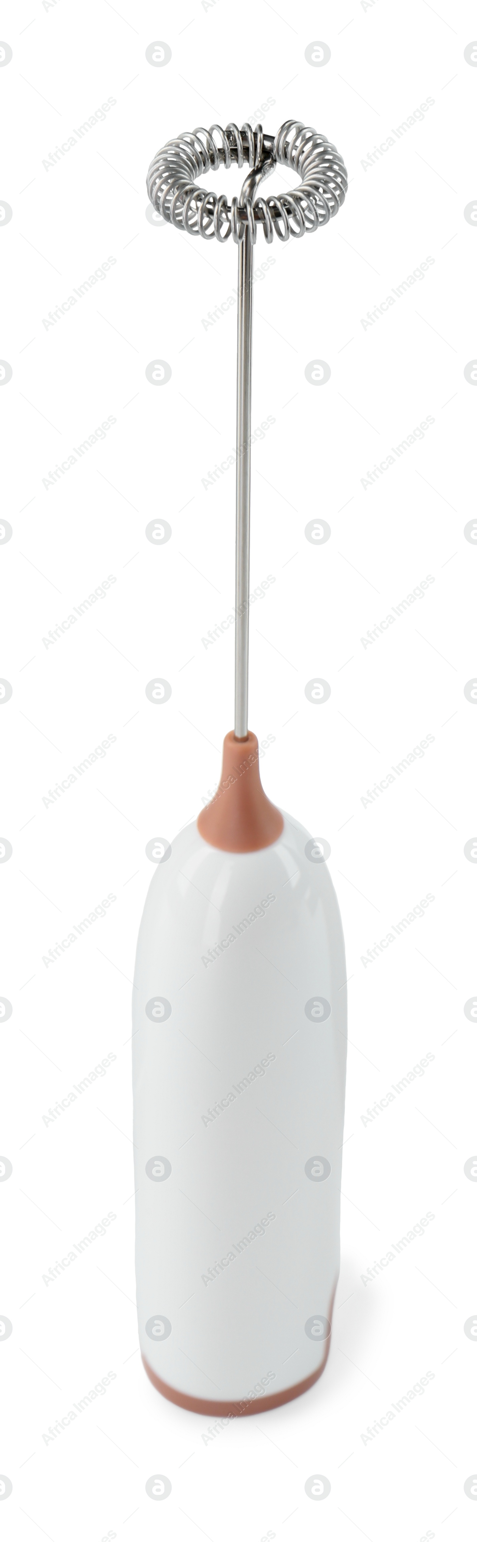 Photo of One milk frother wand isolated on white