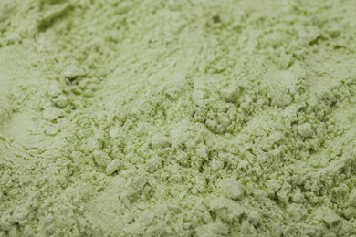 Photo of Natural celery powder as background, closeup view