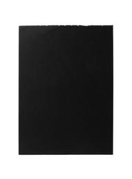 Photo of Blank notebook paper isolated on white. Space for design