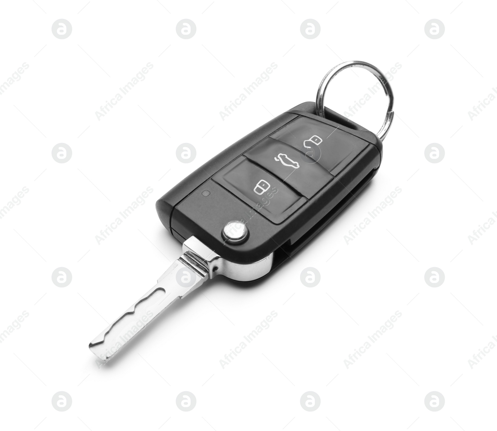 Photo of Modern car flip key isolated on white
