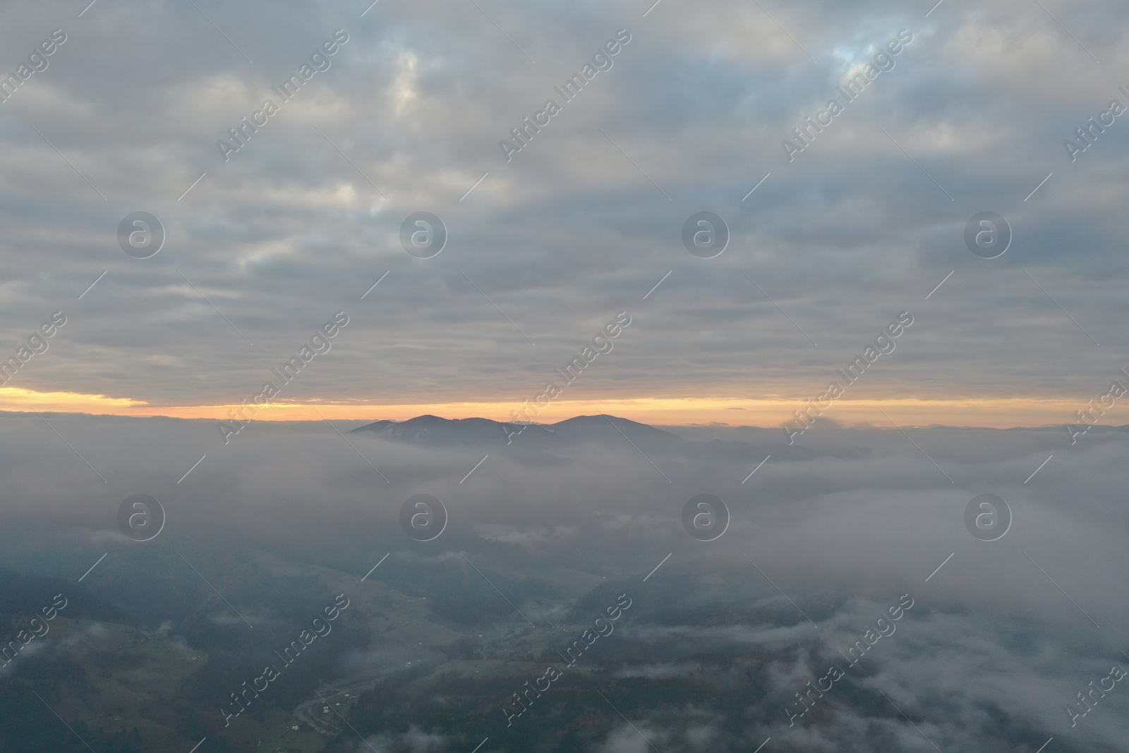 Photo of Beautiful view of blue sky over mountains
