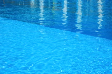 Clear refreshing water in swimming pool