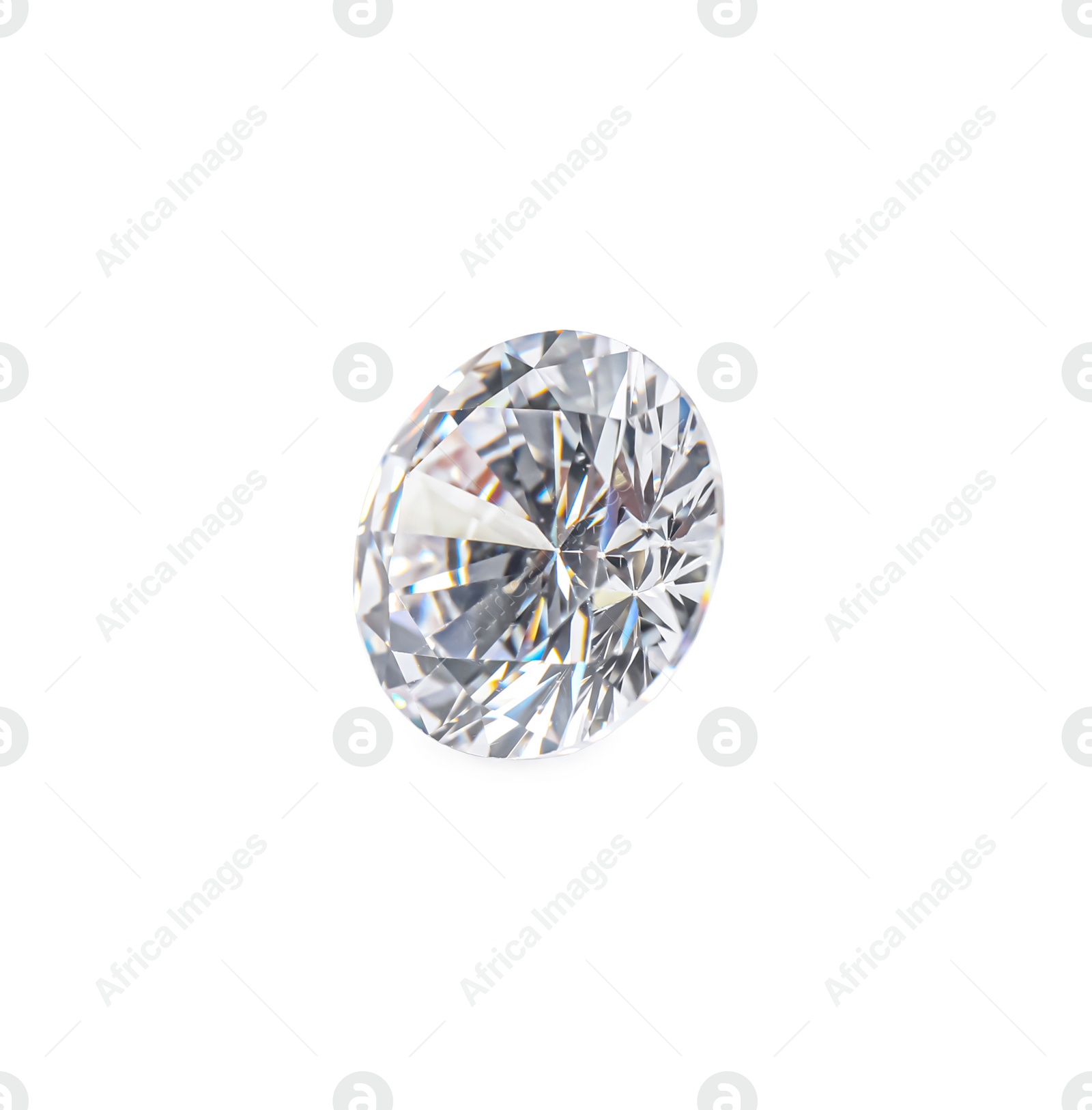 Photo of One beautiful shiny diamond isolated on white