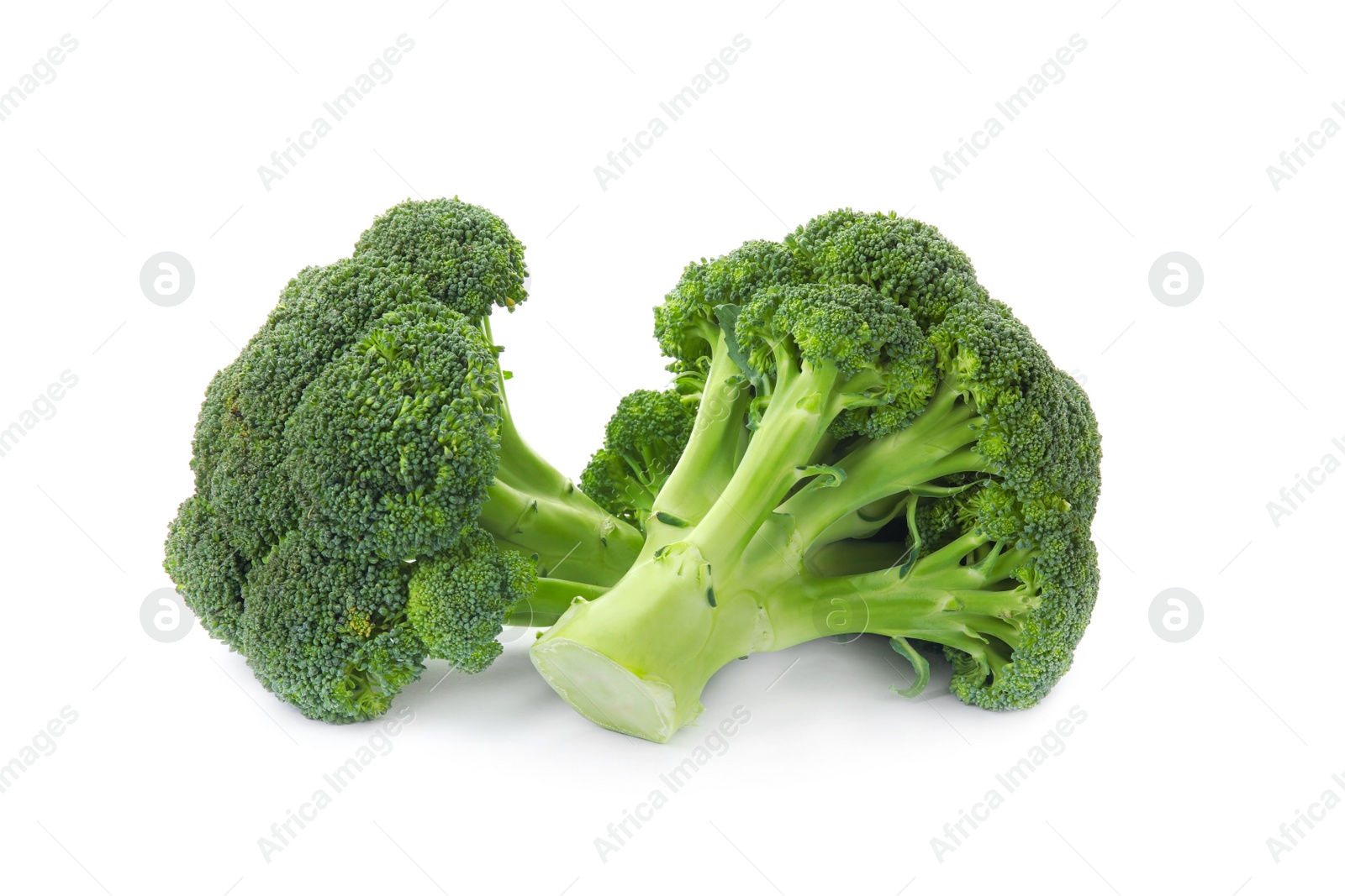 Photo of Fresh broccoli isolated on white. Edible green plant