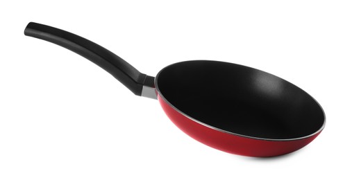 New non-stick frying pan isolated on white