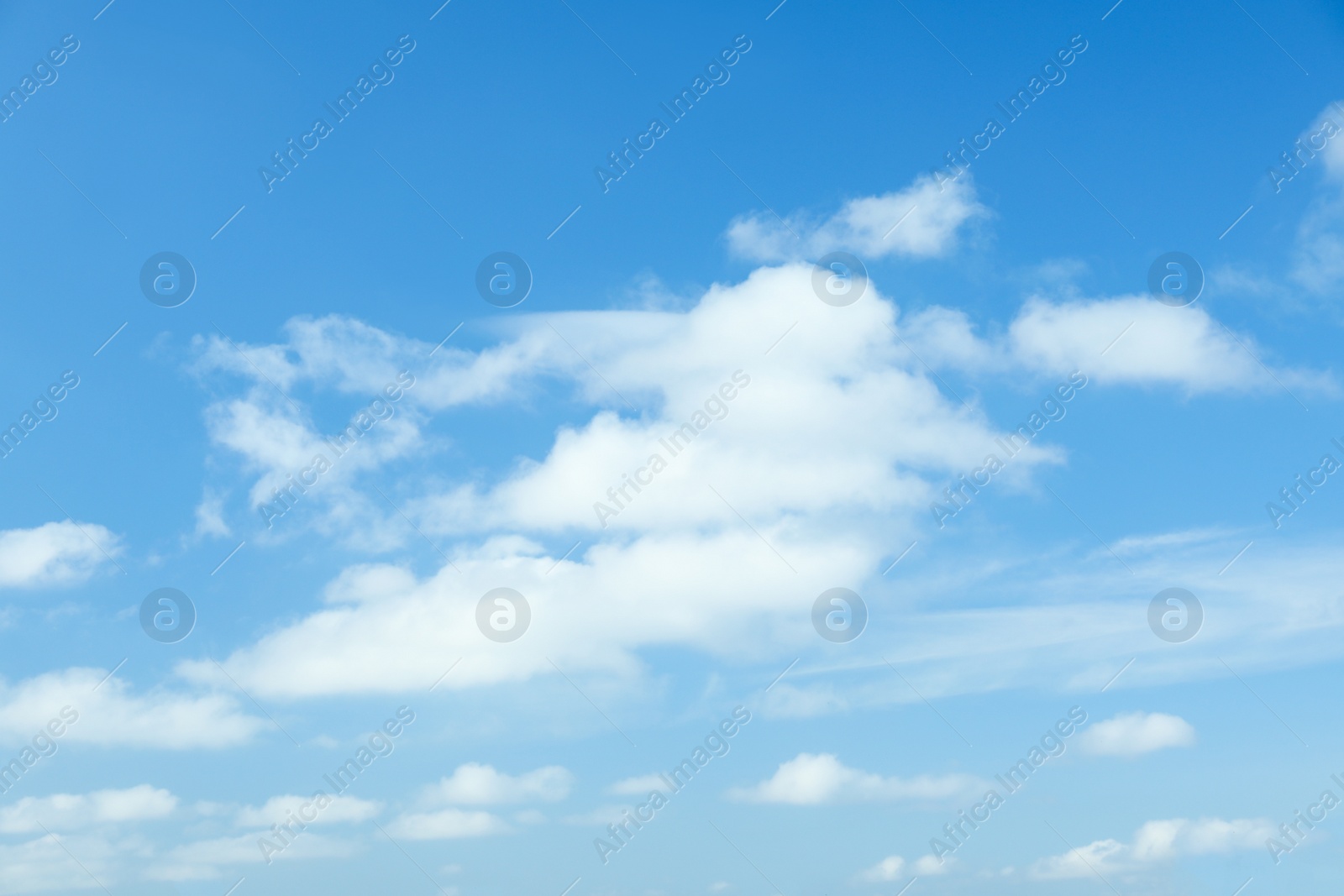 Photo of Picturesque view of beautiful blue sky with fluffy white clouds