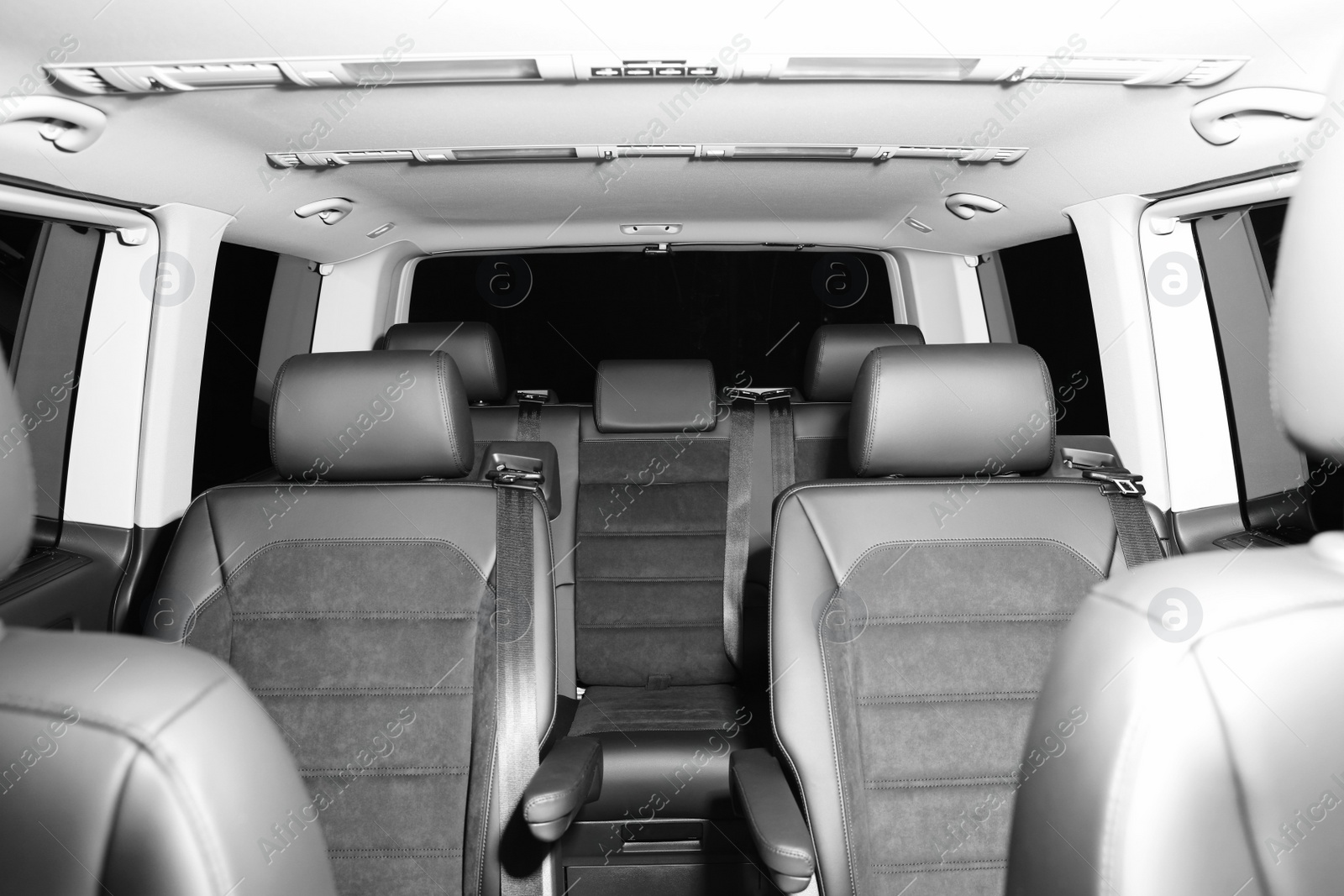 Photo of New modern car with comfortable seats inside