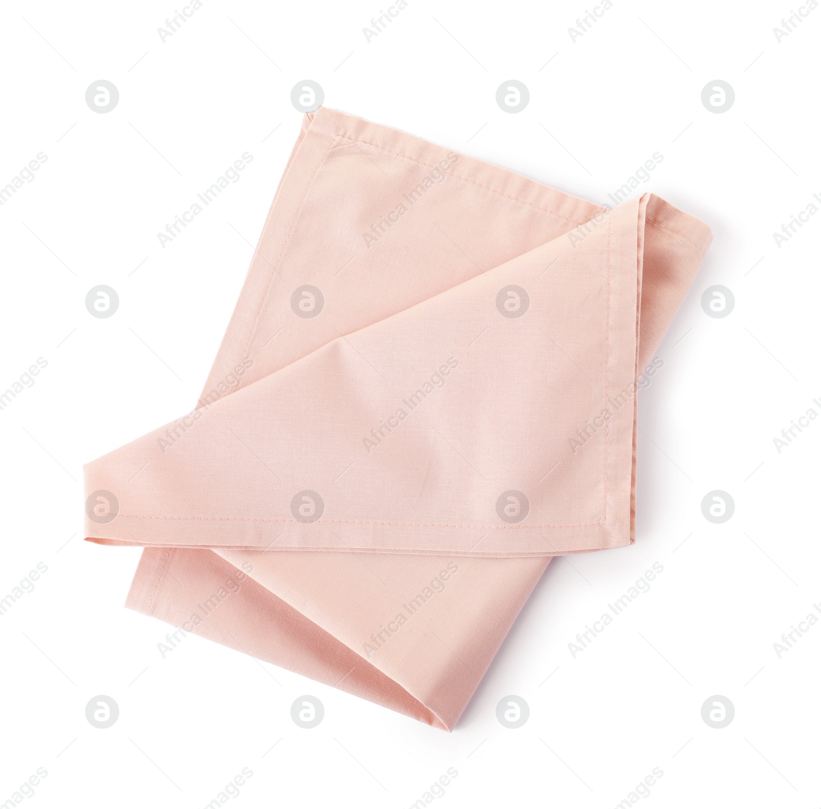 Photo of Fabric napkin for table setting on white background