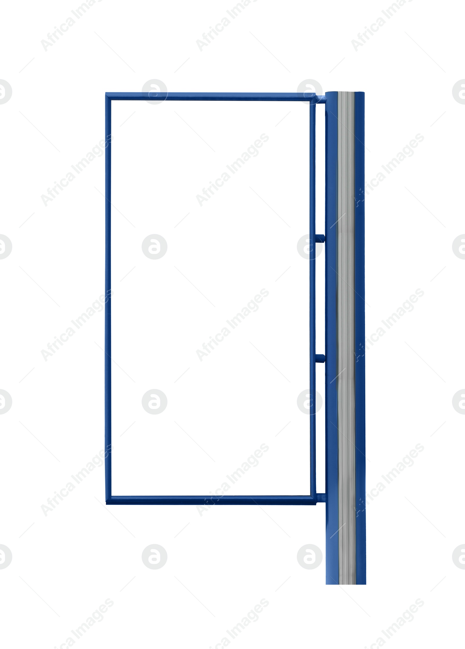 Image of Blank advertising board isolated on white. Space for design